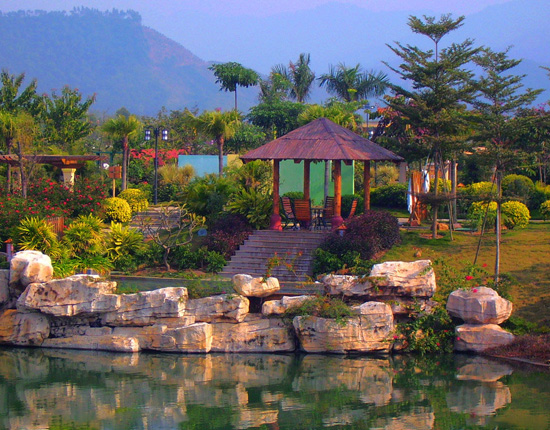 南昆山大观园温泉水上乐园+白水寨二天游